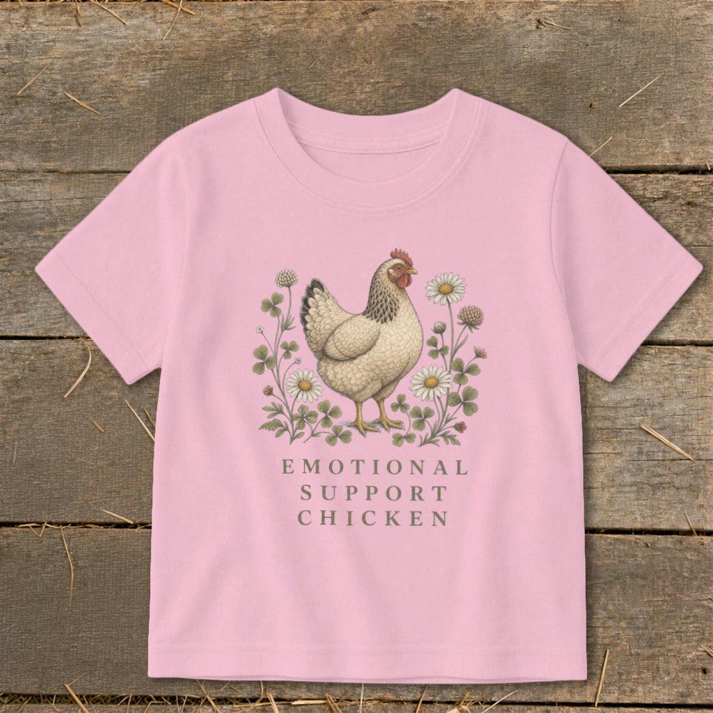 Emotional Support Chicken Toddler Tee