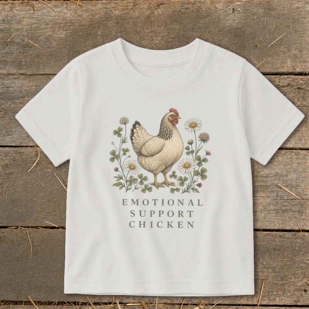 Emotional Support Chicken Toddler Tee
