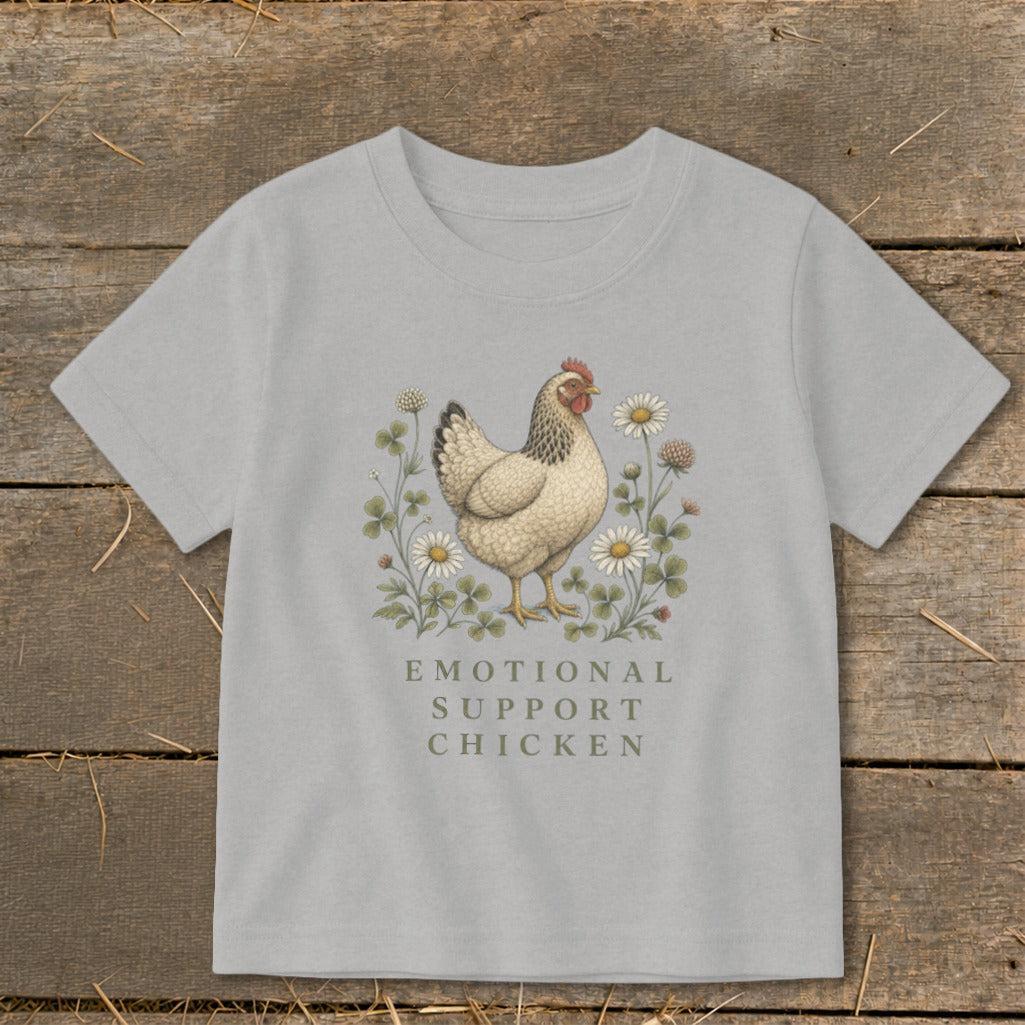 Emotional Support Chicken Toddler Tee