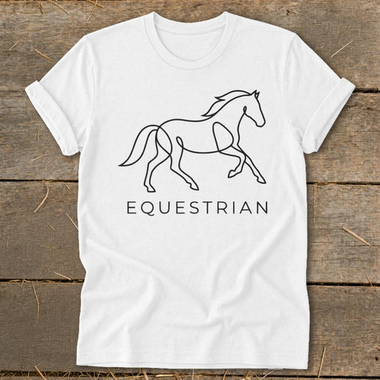 Equestrian Softstyle Tee - White