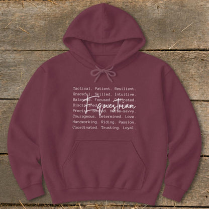 Equestrian Words Hoodie
