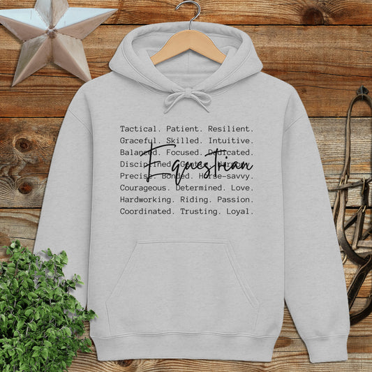 Equestrian Words Hoodie