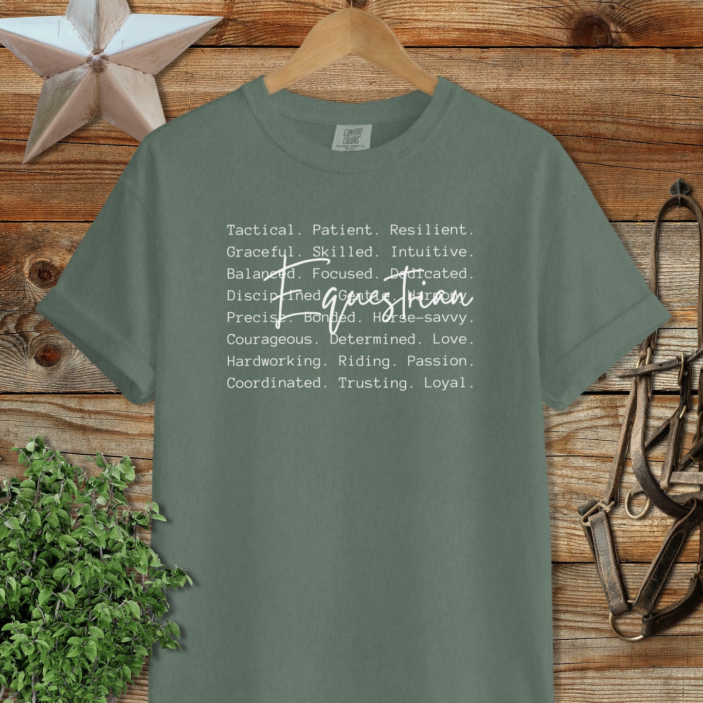 Equestrian Words Signature Tee