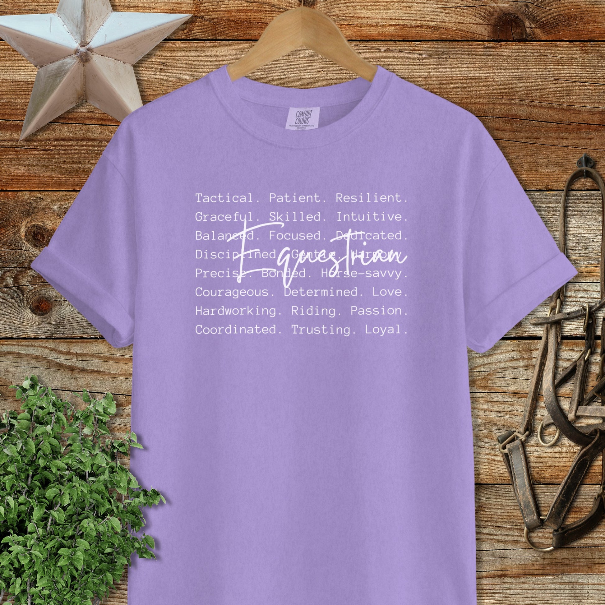 Equestrian Words Signature Tee