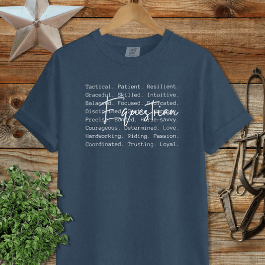 Equestrian Words Signature Tee