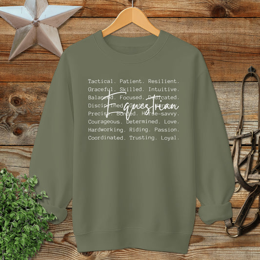 Equestrian Words Sweatshirt