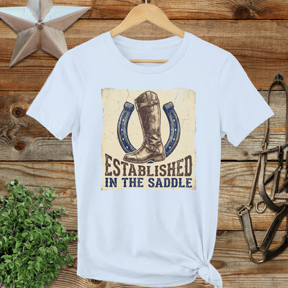 Established in the Saddle Ladies Tee