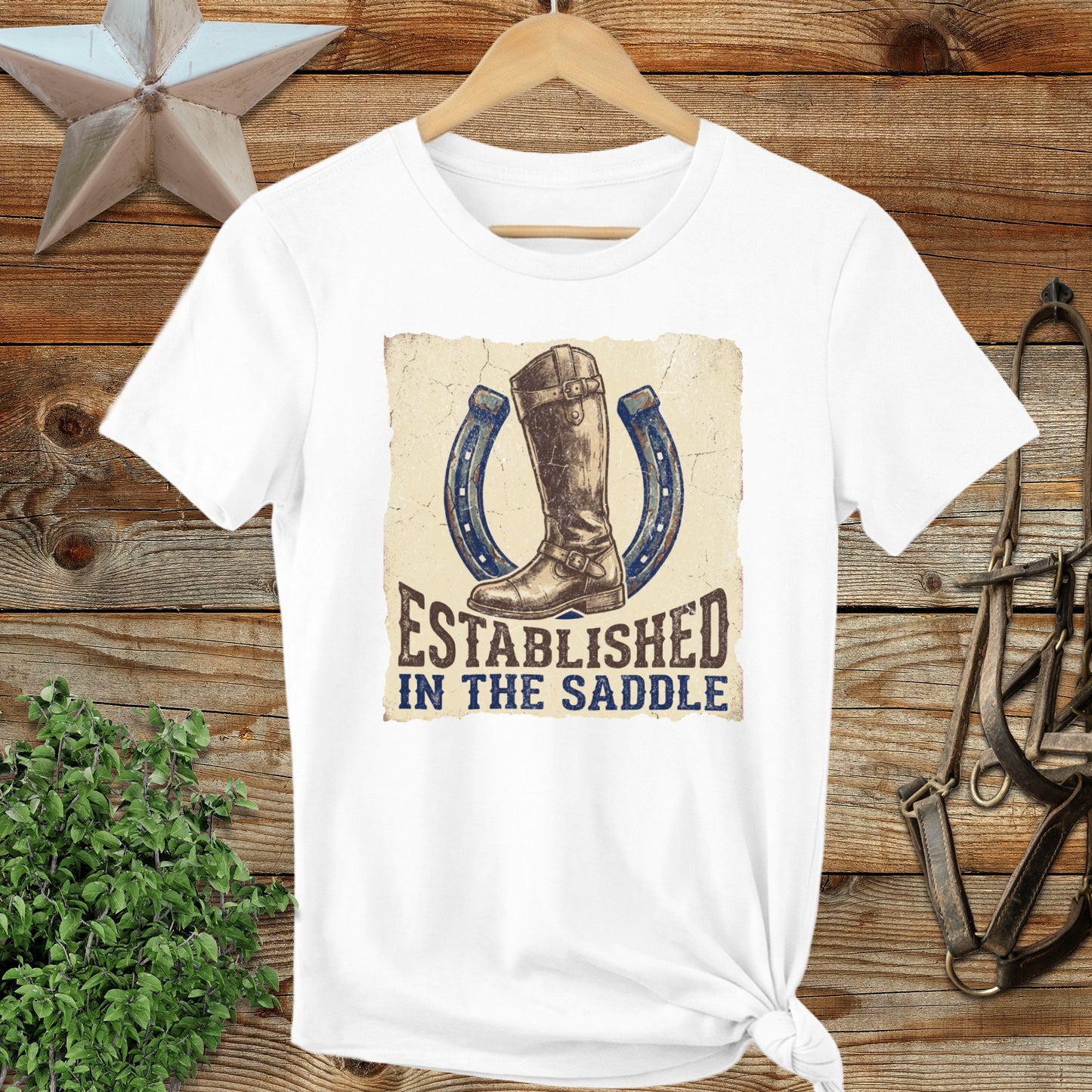Established in the Saddle Ladies Tee