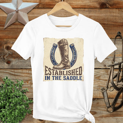 Established in the Saddle Ladies Tee