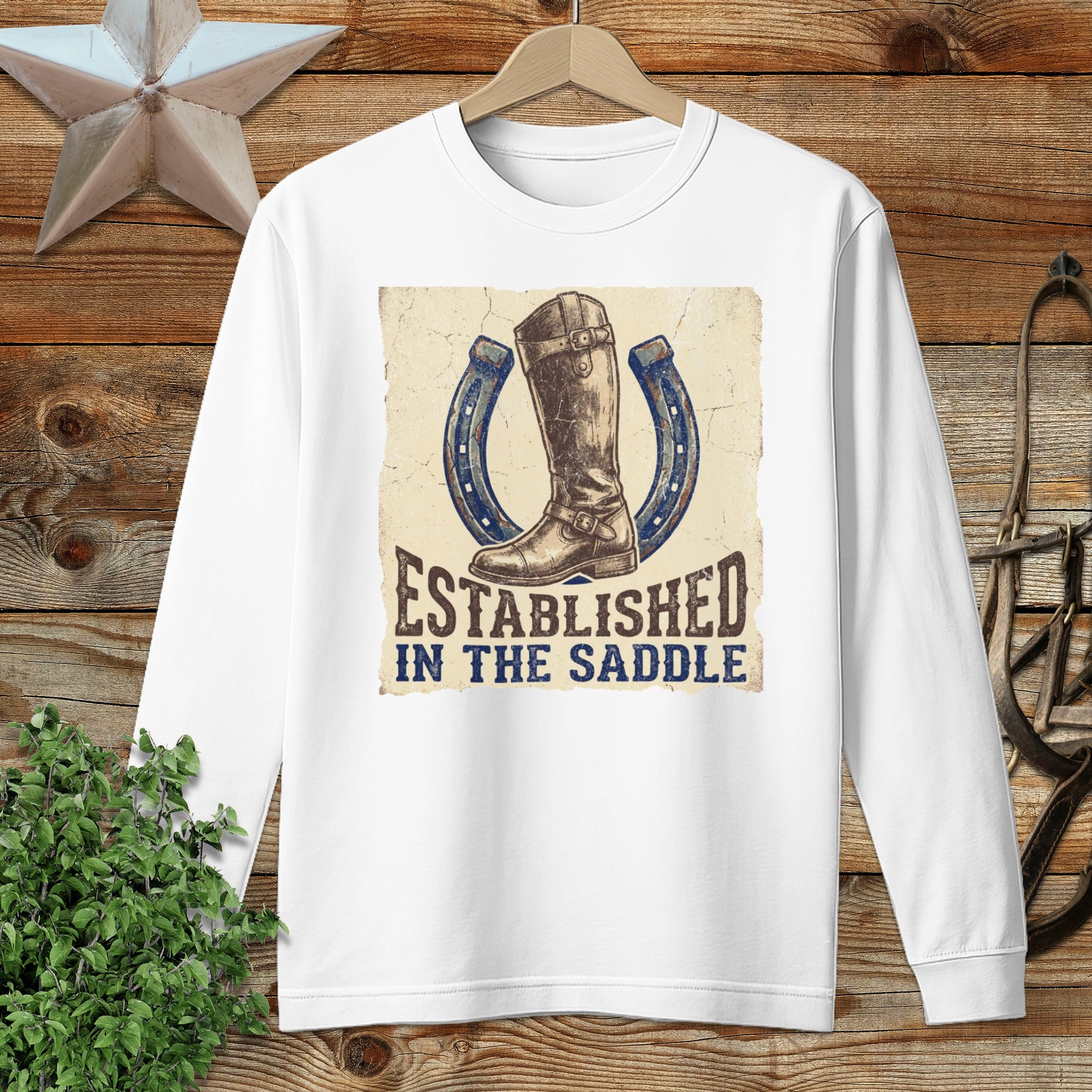Established in the Saddle Long Sleeve Tee