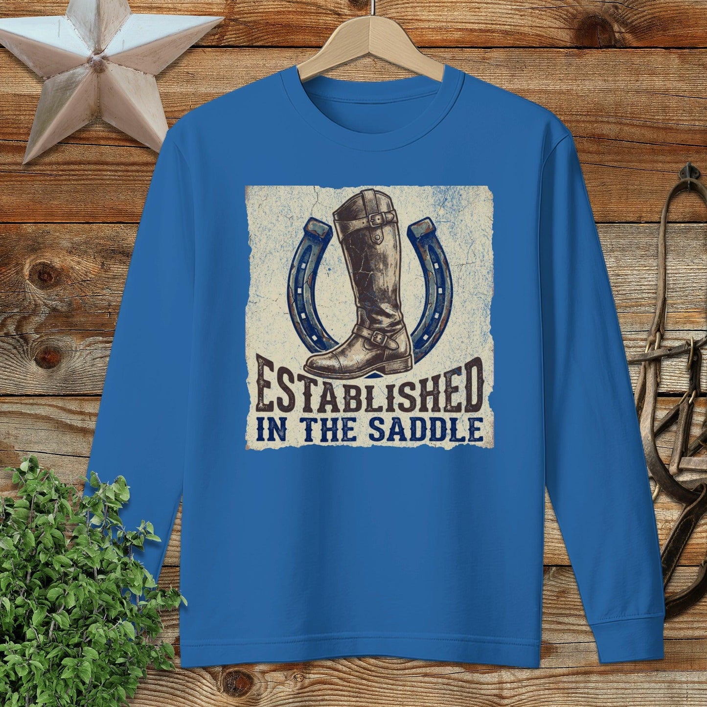 Established in the Saddle Long Sleeve Tee