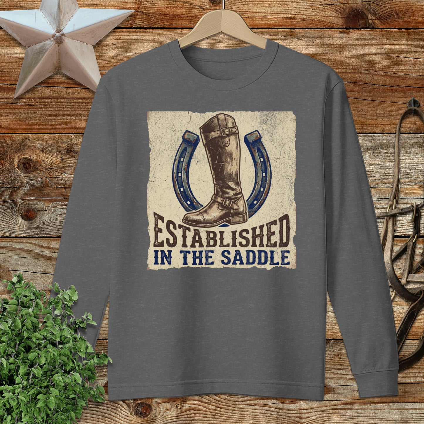 Established in the Saddle Long Sleeve Tee