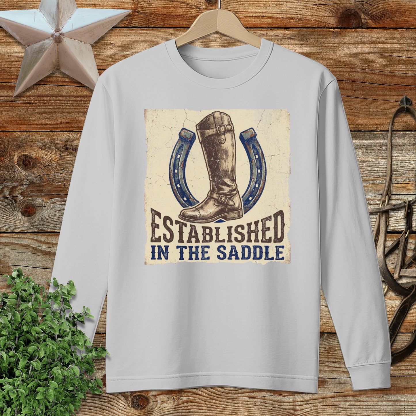 Established in the Saddle Long Sleeve Tee