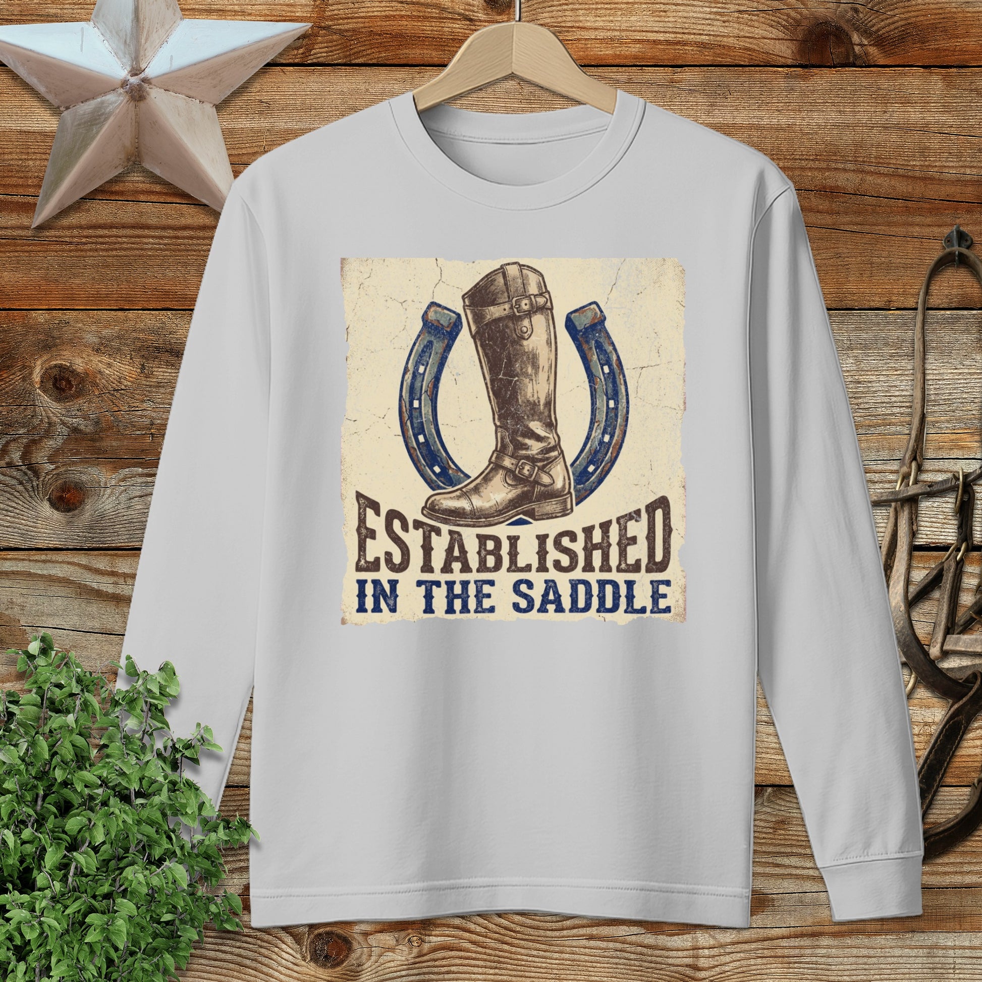 Established in the Saddle Long Sleeve Tee