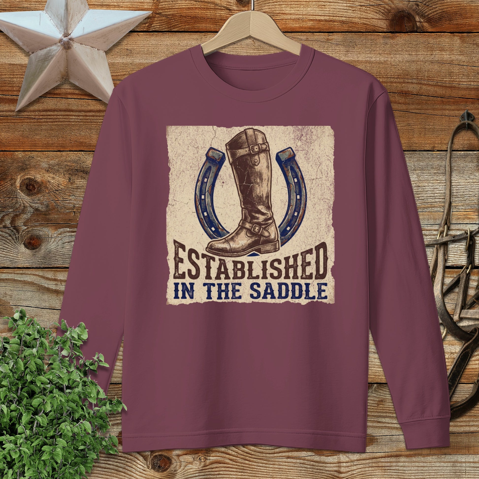 Established in the Saddle Long Sleeve Tee