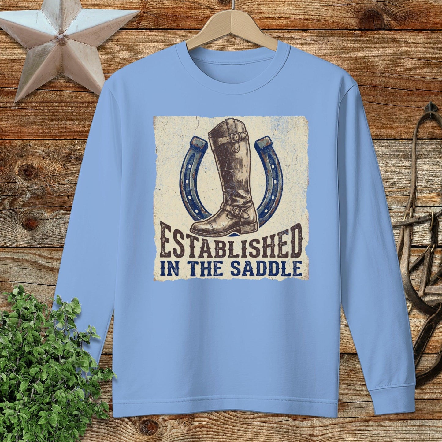 Established in the Saddle Long Sleeve Tee