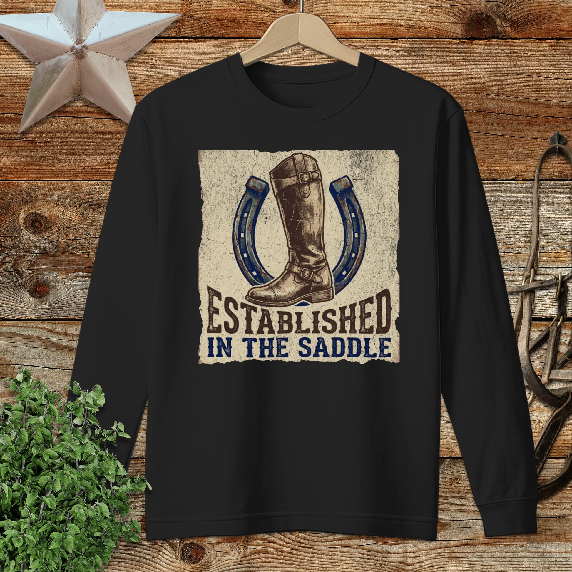 Established in the Saddle Long Sleeve Tee