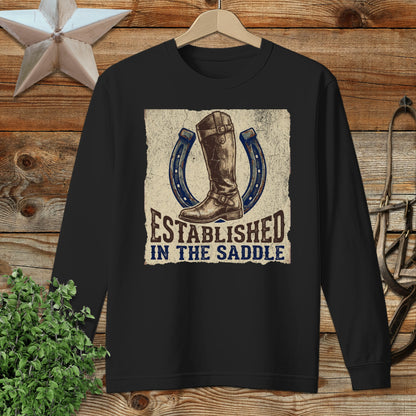 Established in the Saddle Long Sleeve Tee