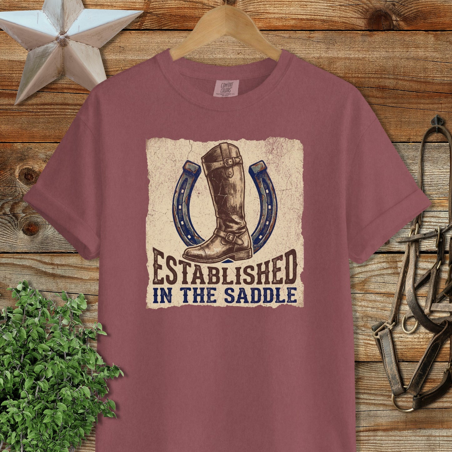 Established in the Saddle Signature Tee