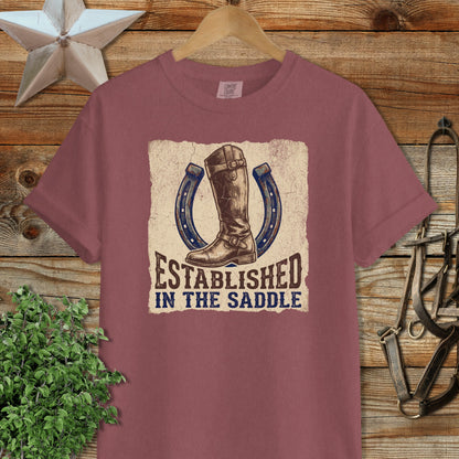 Established in the Saddle Signature Tee