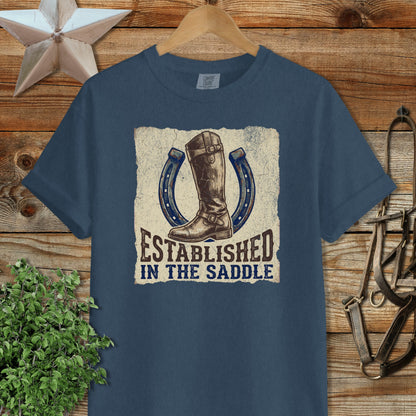 Established in the Saddle Signature Tee
