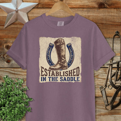 Established in the Saddle Signature Tee