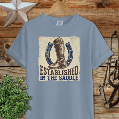 Established in the Saddle Signature Tee
