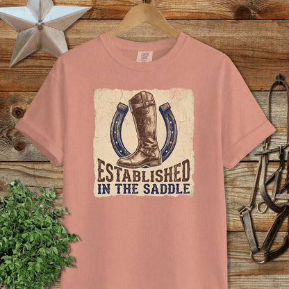 Established in the Saddle Signature Tee