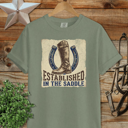 Established in the Saddle Signature Tee