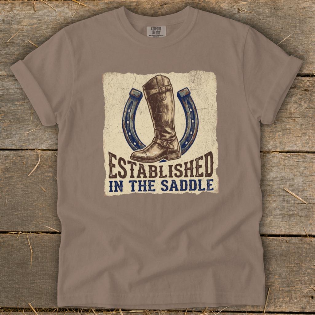 Established in the Saddle Signature Tee