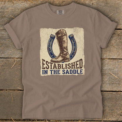 Established in the Saddle Signature Tee