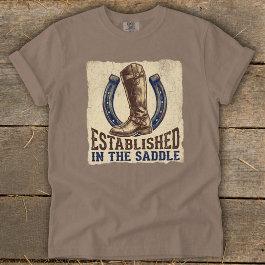 Established in the Saddle Signature Tee - Espresso