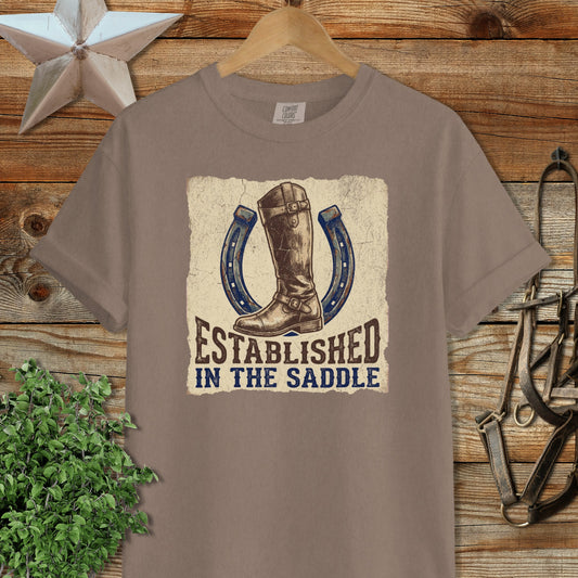 Established in the Saddle Signature Tee