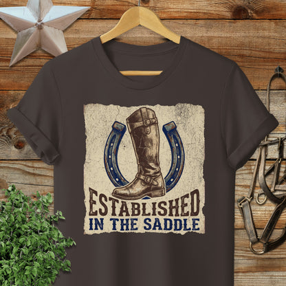 Established in the Saddle Softstyle Tee