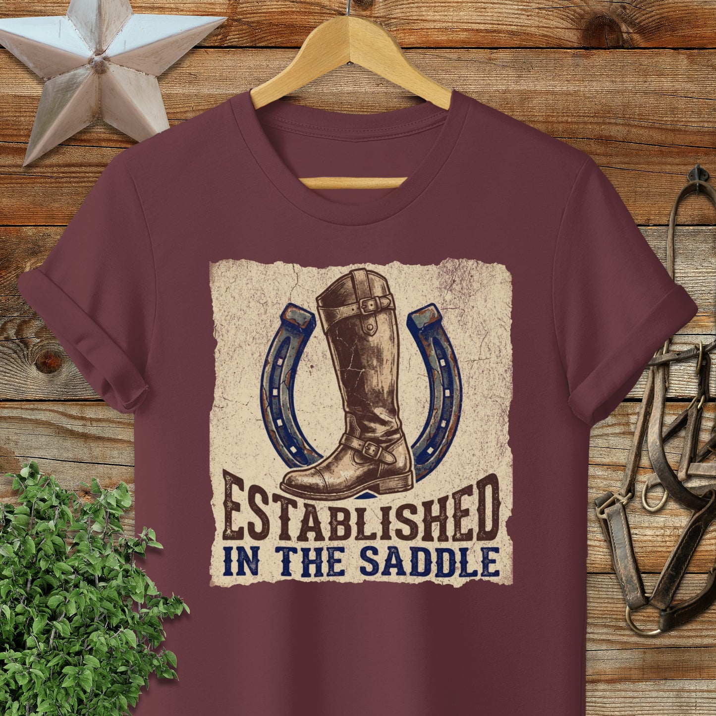 Established in the Saddle Softstyle Tee