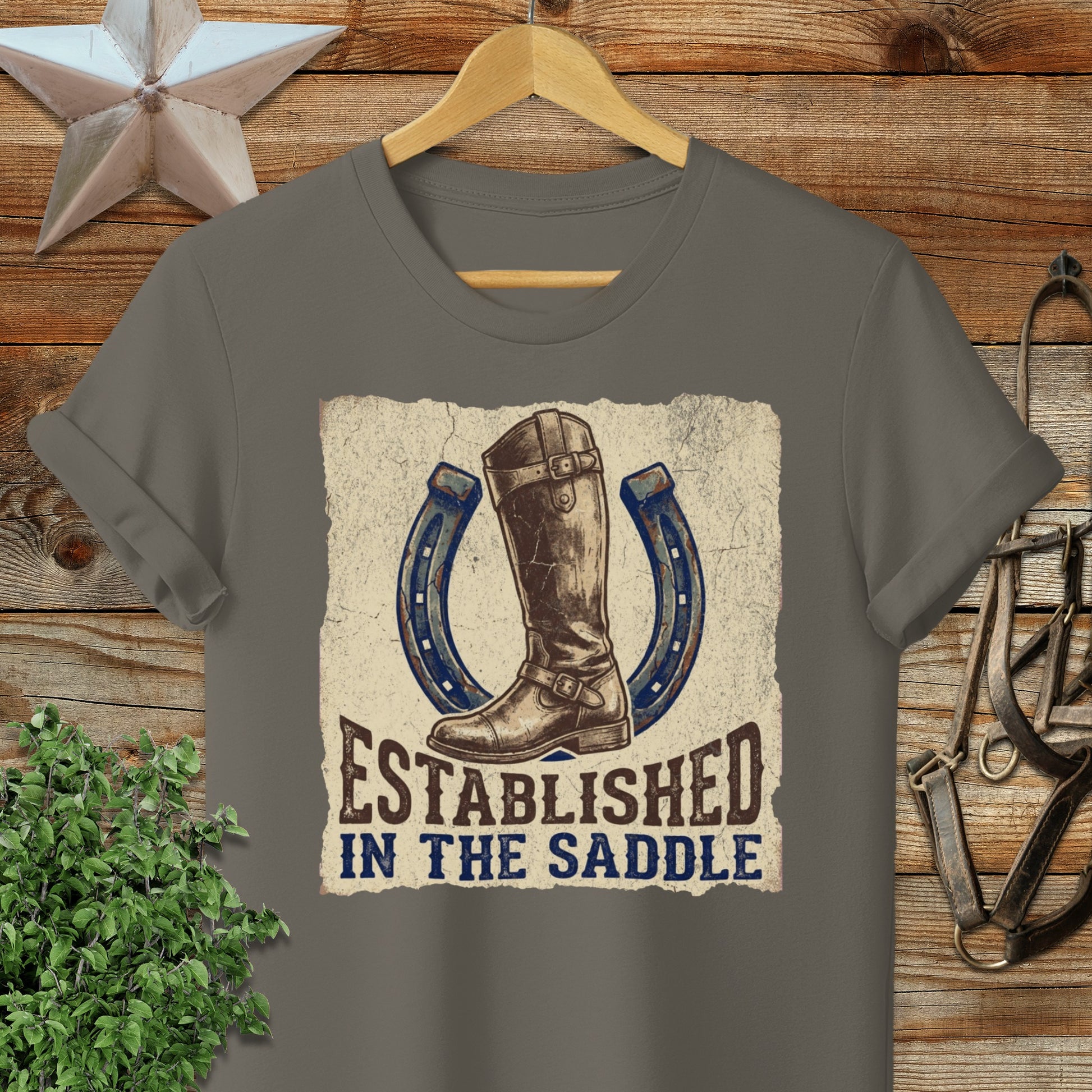 Established in the Saddle Softstyle Tee