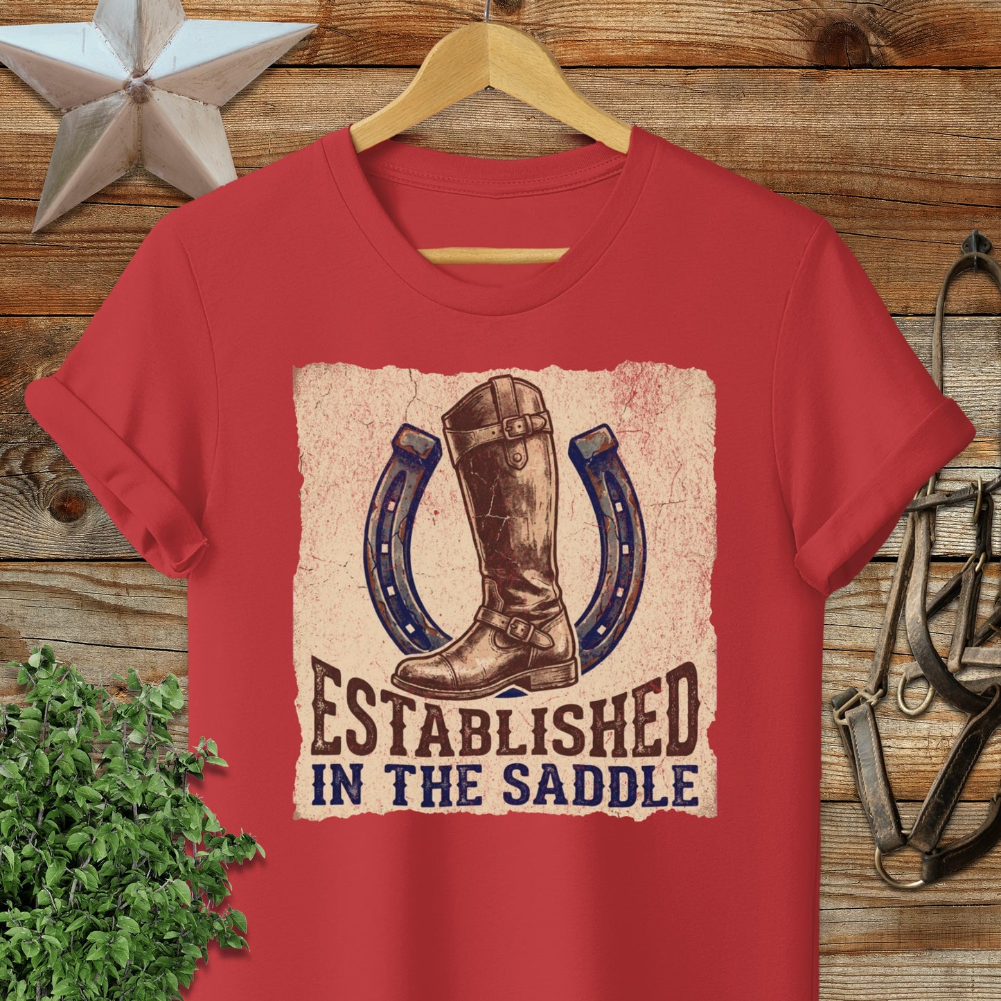 Established in the Saddle Softstyle Tee