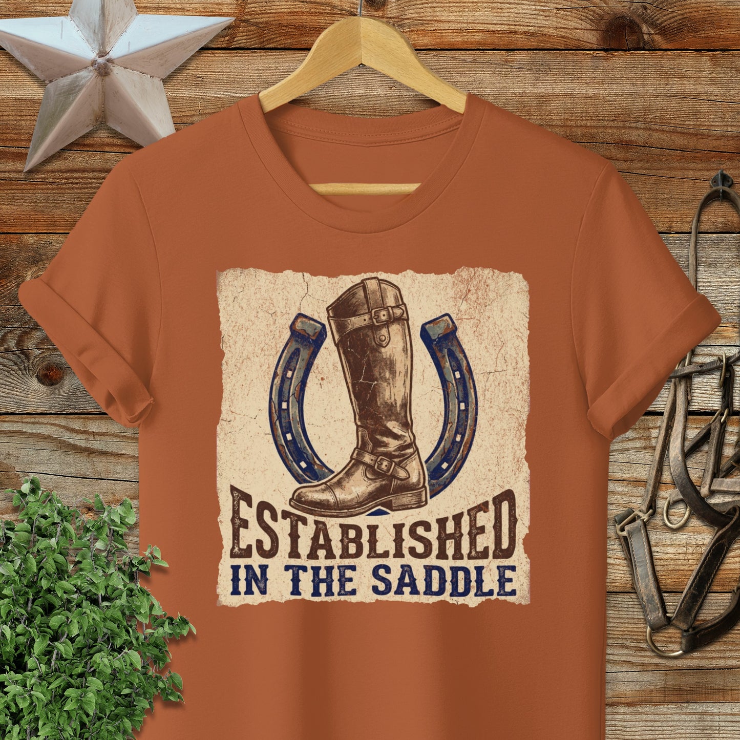 Established in the Saddle Softstyle Tee