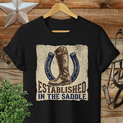 Established in the Saddle Softstyle Tee