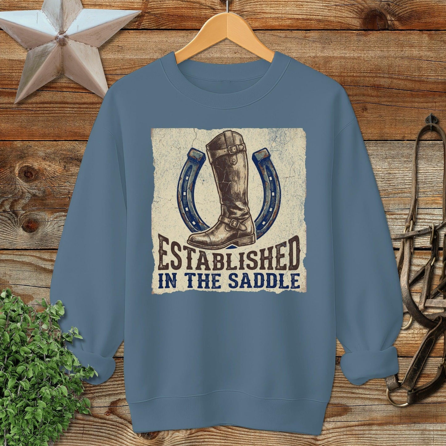 Established in the Saddle Sweatshirt