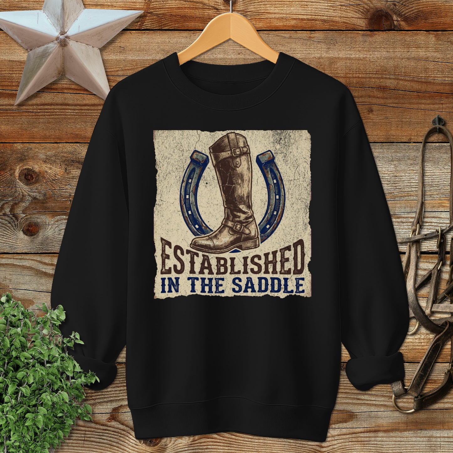 Established in the Saddle Sweatshirt
