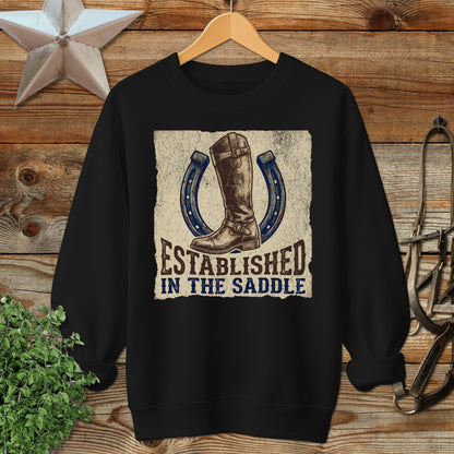 Established in the Saddle Sweatshirt