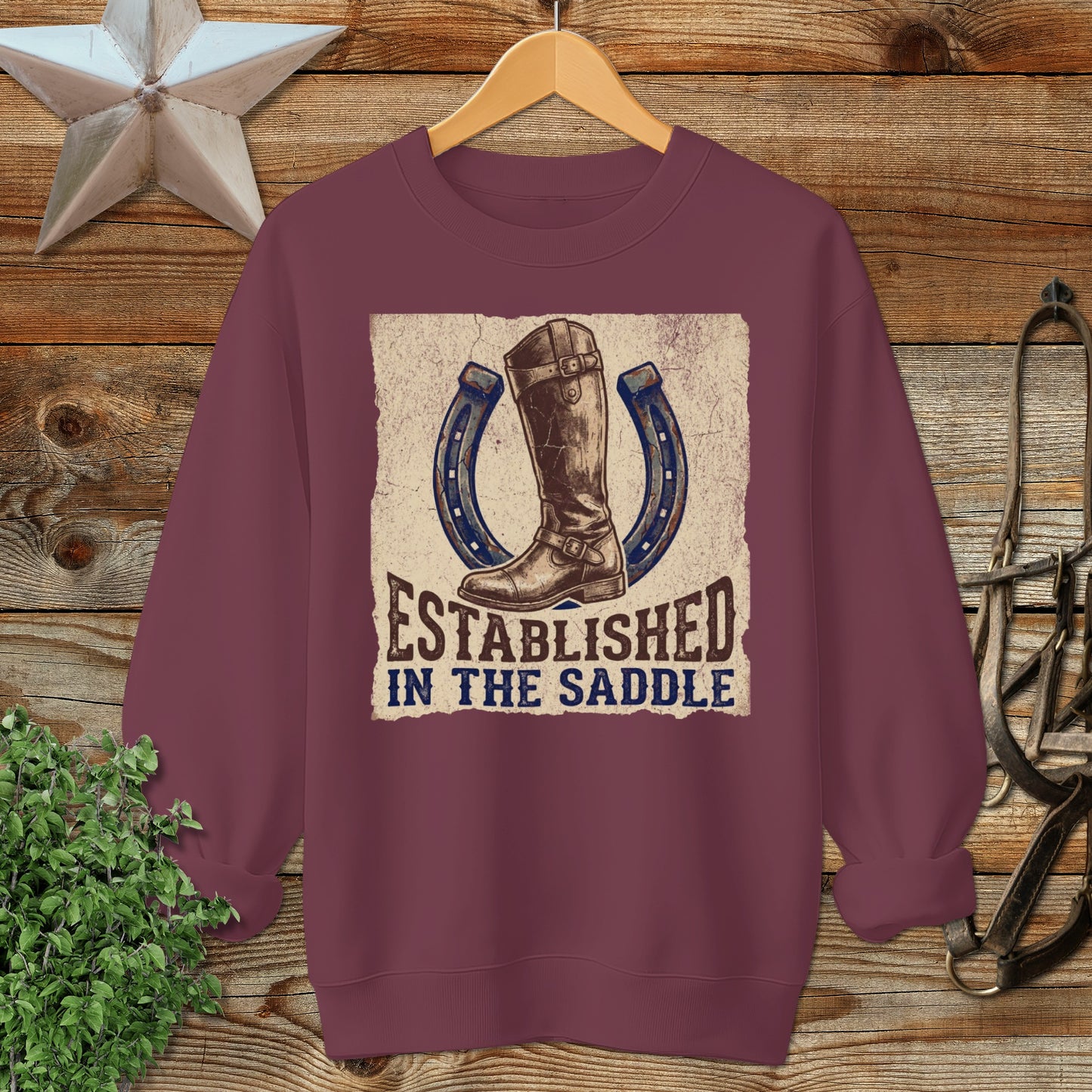 Established in the Saddle Sweatshirt