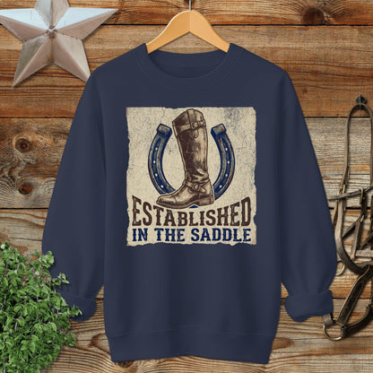 Established in the Saddle Sweatshirt