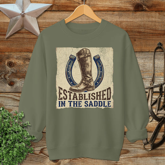 Established in the Saddle Sweatshirt