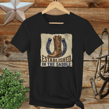 Established in the Saddle Western Ladies Tee
