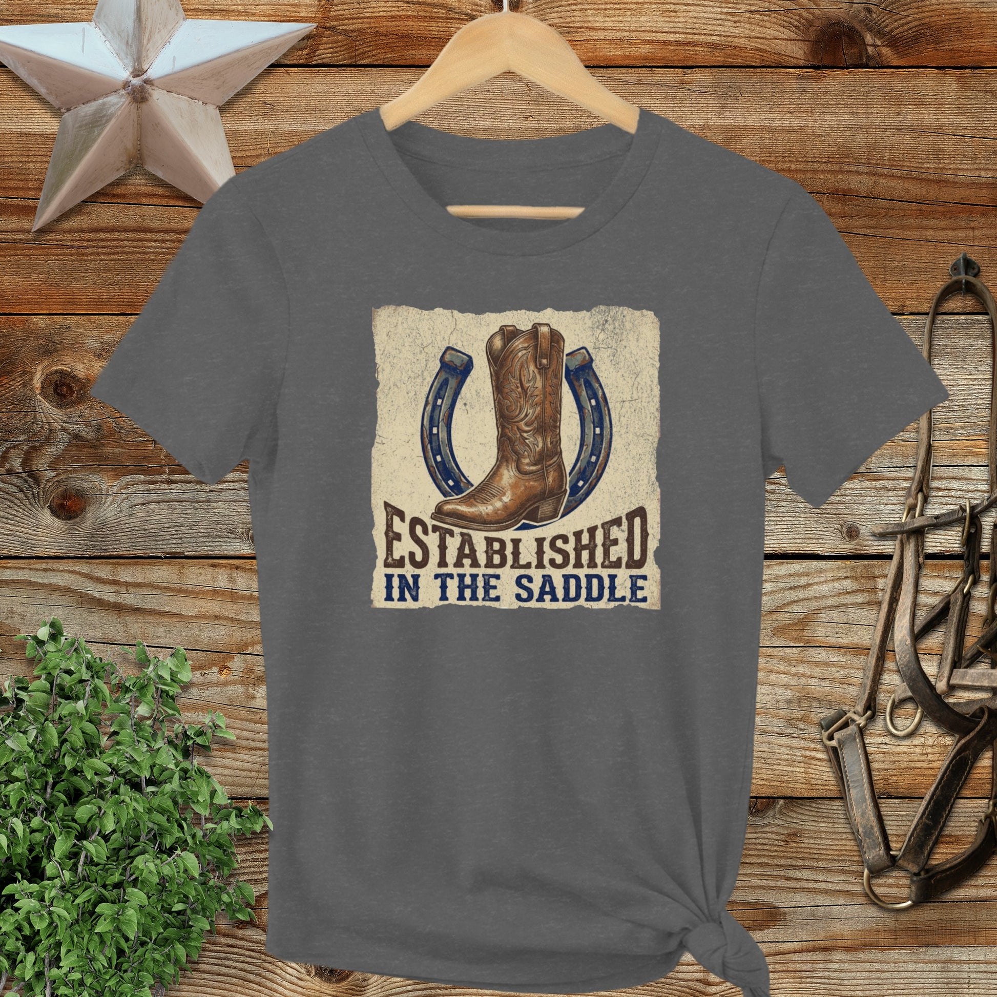 Established in the Saddle Western Ladies Tee