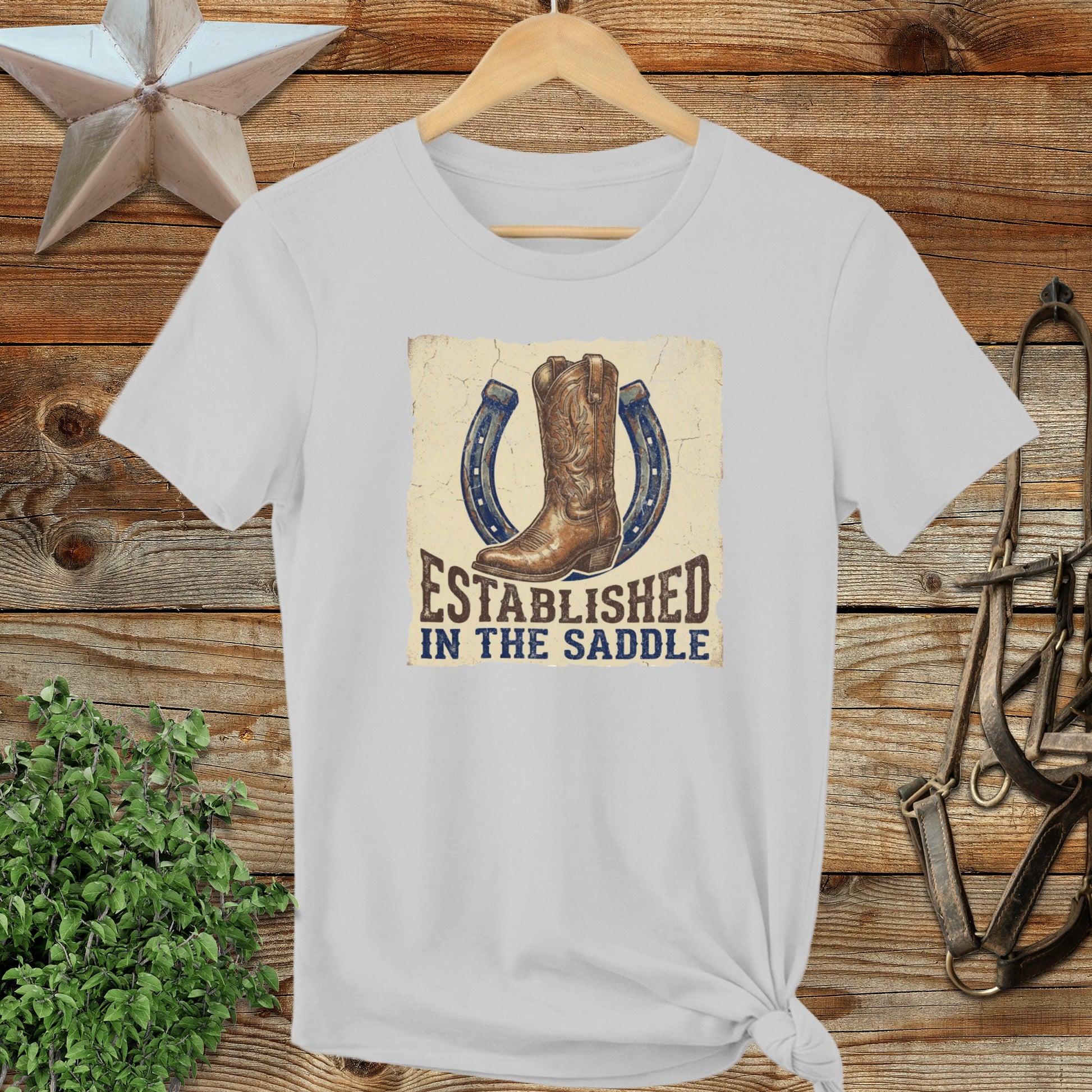 Established in the Saddle Western Ladies Tee