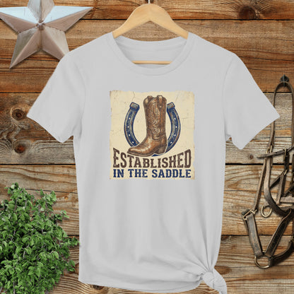 Established in the Saddle Western Ladies Tee