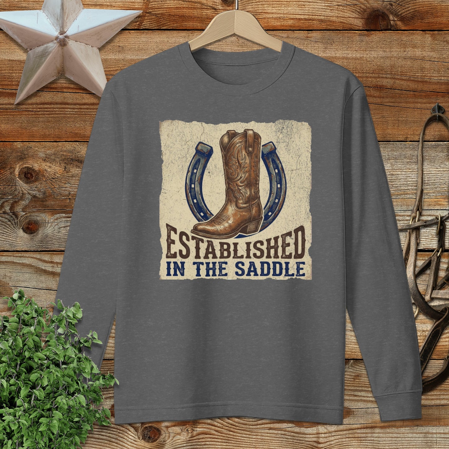 Established in the Saddle Western Long Sleeve Tee